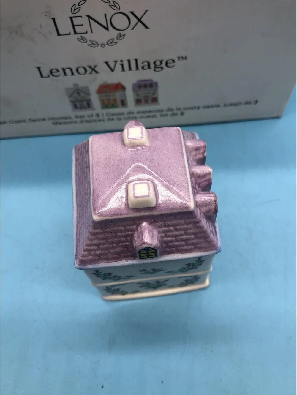 Lenox Village West Coast Spice Houses Set Of 3 Ceramic Spice Jars Multicolor